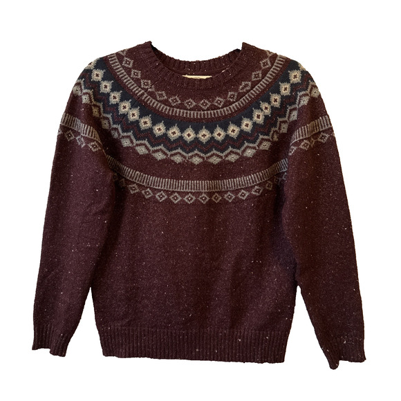 Weatherproof Vintage Women’s XS Fair Isle Nordic Knit Sweater Scandi Ski Winter - Picture 1 of 11